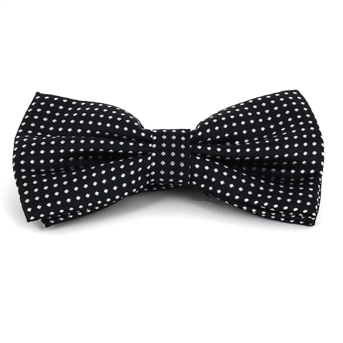Papillon Nero a Pois Bianchi