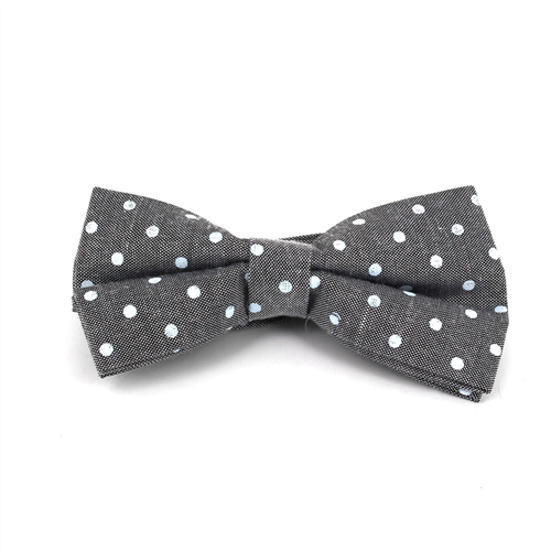 Papillon Oxford a pois grigio