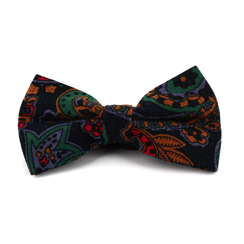 Papillon Paisley Blu Scuro