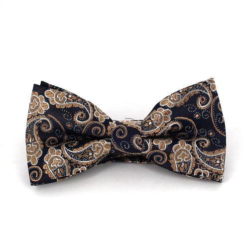 Papillon Paisley Blu e Oro