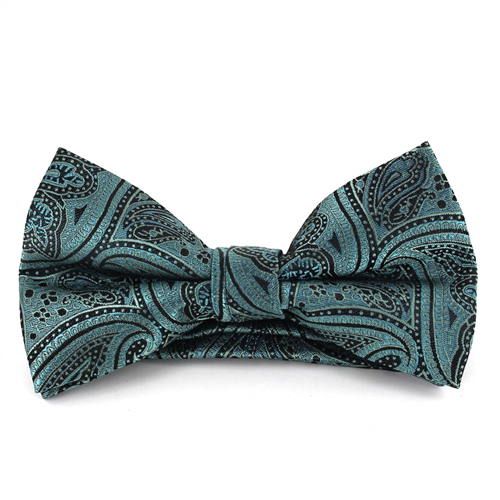 Papillon Paisley Verde e Nero