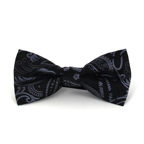 Papillon Paisley Nero e Grigio