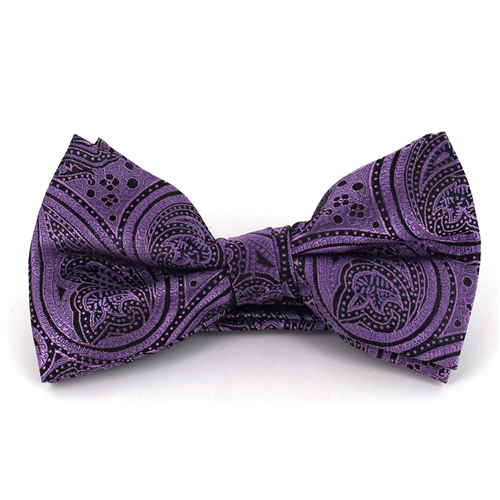 Papillon Paisley Viola e Nero