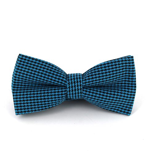 Papillon Pied de Poule Blu e Nero