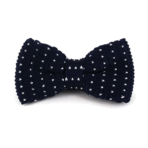 Papillon a pois blu con punti bianchi