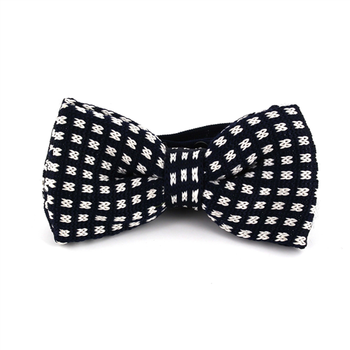 Papillon a pois blu e bianco