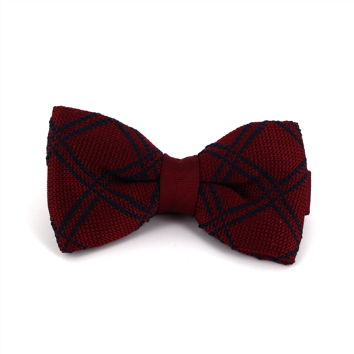 Papillon a pois bordeaux