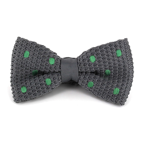 Papillon a pois grigi con pois verdi