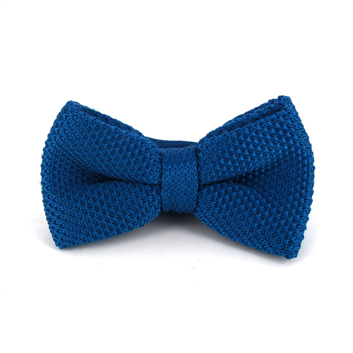 Papillon in tessuto liscio blu cobalto