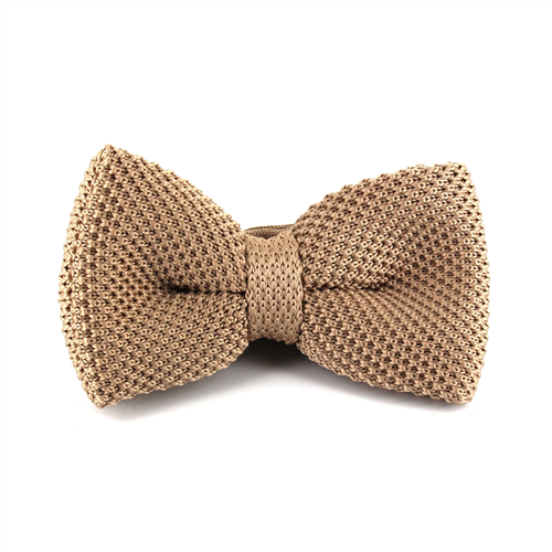 Papillon a Punto Liscio Beige