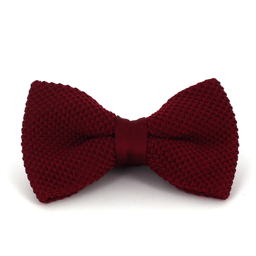 Papillon a pois liscio bordeaux
