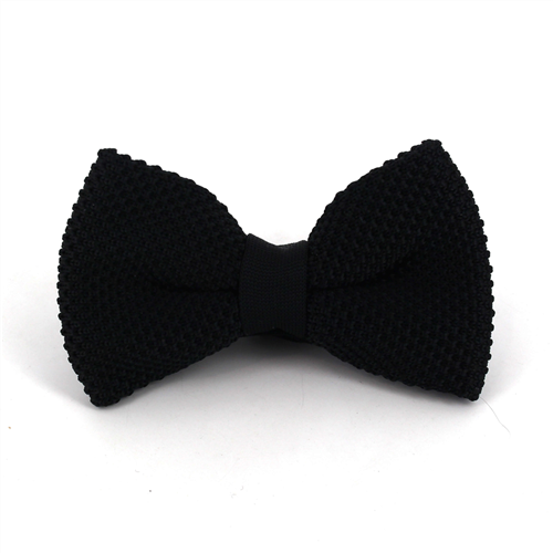 Papillon in Punto Liscio Nero