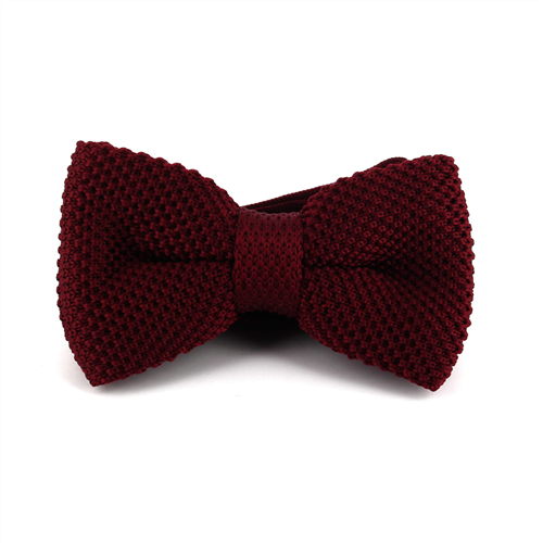 Papillon a Punto Liscio Rosso Bordeaux