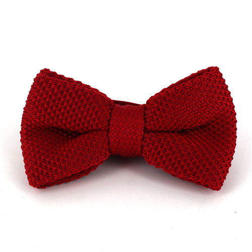 Papillon Punto Liscio Rosso Carminio