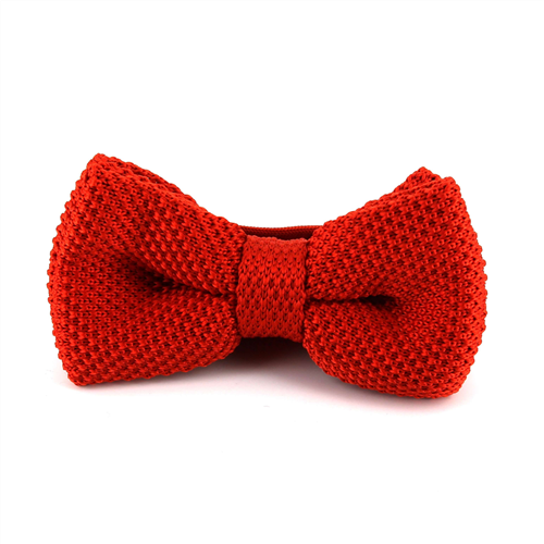 Papillon a pois liscio rosso chiaro