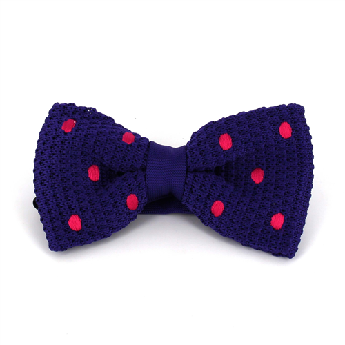 Papillon a pois viola a pois magenta