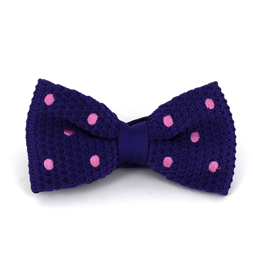 Papillon a pois viola a pois rosa