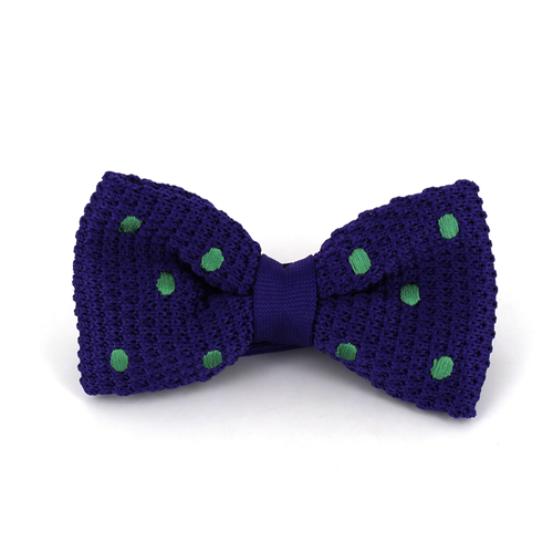 Papillon a pois viola con pois verdi