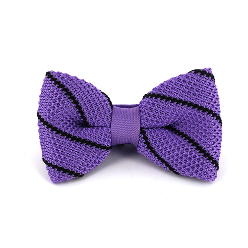 Papillon a pois viola a righe nere