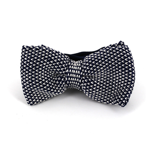 Papillon a pois blu e bianco