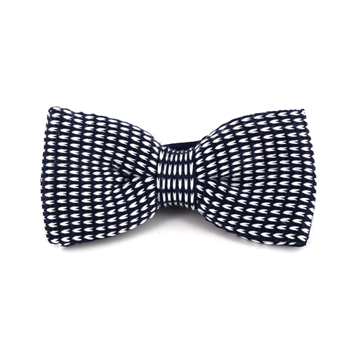 Papillon a pois blu e bianco