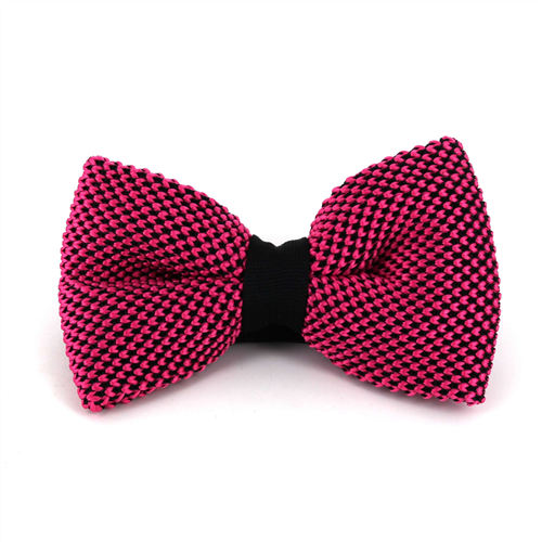 Papillon a pois nero e rosa