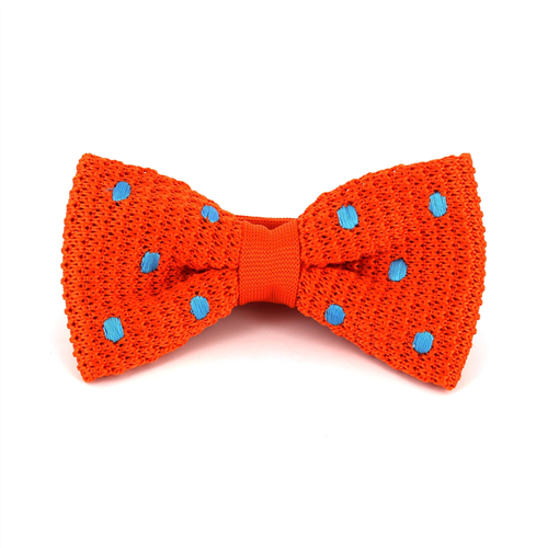Papillon a pois arancione con puntini celesti