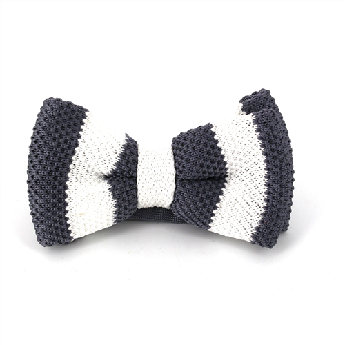 Papillon a righe grigie e bianche