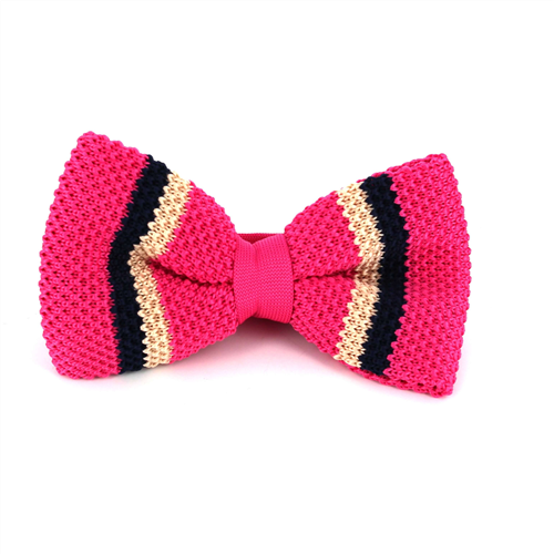Papillon a righe a pois rosa