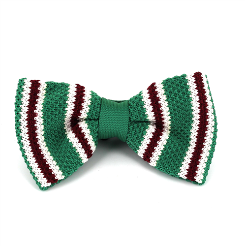 Papillon a righe a pois verde