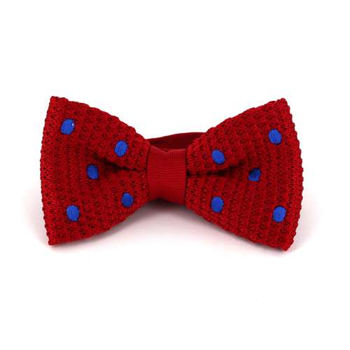 Papillon a pois rossi con pois blu