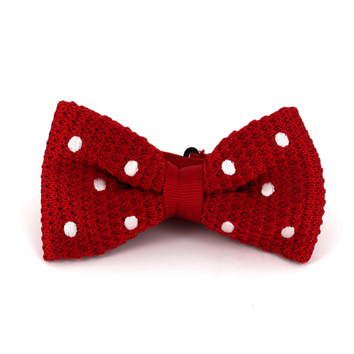 Papillon a pois rossi a pois bianchi