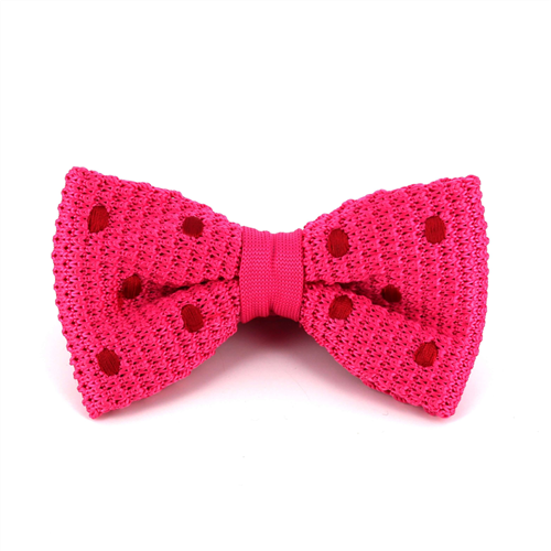 Papillon a pois rosa con pois rossi