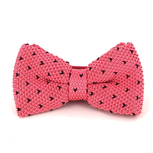 Papillon a pois rosa con punti neri
