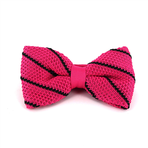Papillon a pois rosa a righe nere