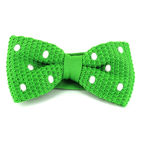 Papillon a pois verdi a pois bianchi