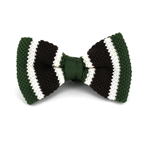 Papillon a pois verde a righe marroni