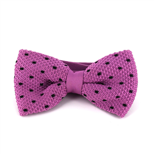 Papillon a pois viola con punti neri
