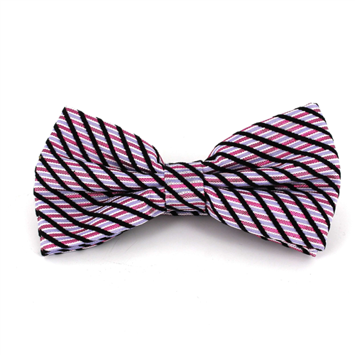 Papillon a Righe Luminoso Fucsia e Lilla