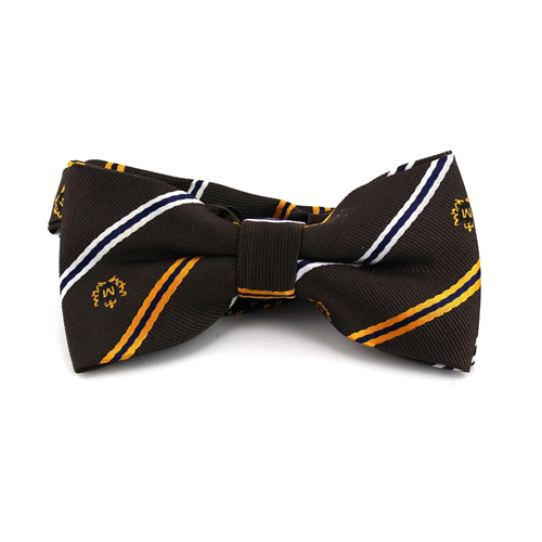 Papillon a righe marrone scuola