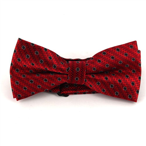 Papillon Rosso Cerchi Neri
