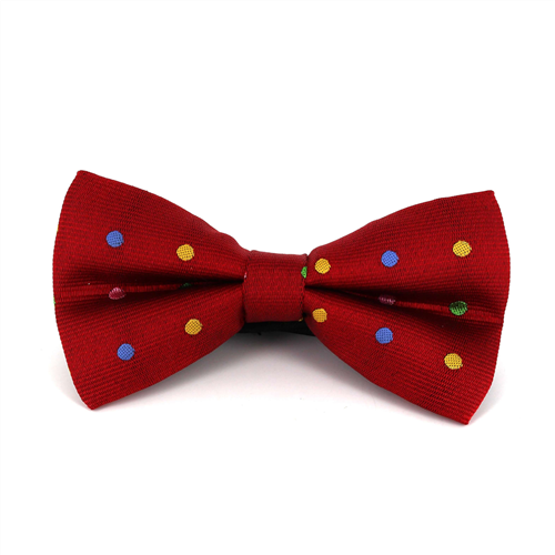 Papillon Rosso a Pois Multicolor