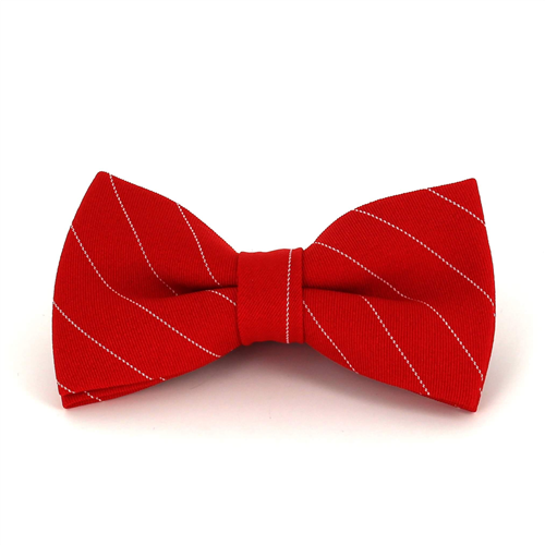 Papillon Rosso a Righe Bianche