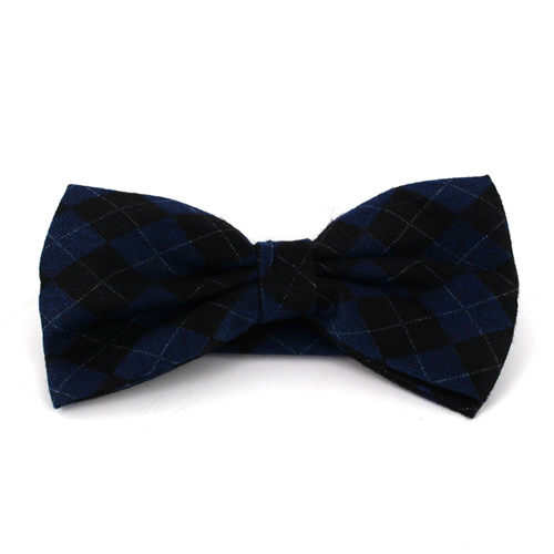Papillon a rombi blu e nero