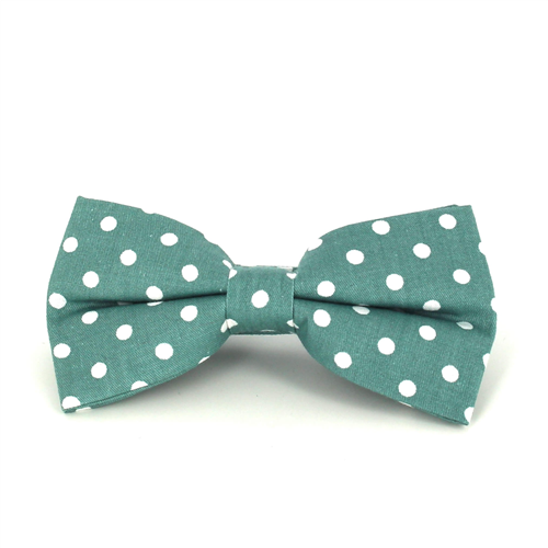 Papillon Verde a Pois Bianchi