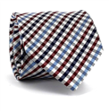 Cravatta a quadri Vichy bordeaux