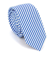 Cravatta a Righe Bianche e Blu
