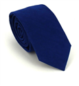 Cravatta Slim in Camoscio Blu