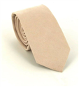 Cravatta Slim in Camoscio Beige