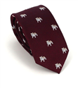 Cravatta Slim Bulldog Bordeaux